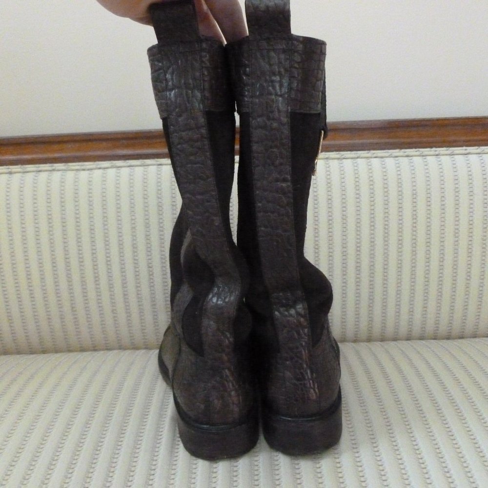 Tory Burch Suede and Leather Boots - Picture 5 of 8